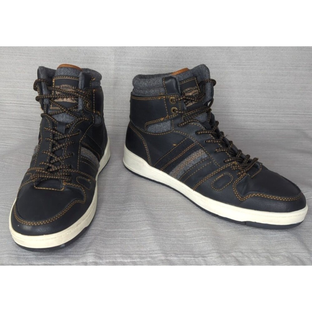 Levis Sneakers 520 BB Hi Top Red Tag Tobacco Stitching 9 Eyelet Lace Up Mens 8.5